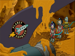 The Old Planet Express ship