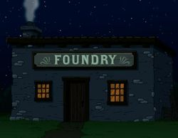Futurama All the Presidents' Heads Foundry.jpg