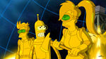 Futurama The Inhuman Torch Gold Fry, Bender and Leela.jpg